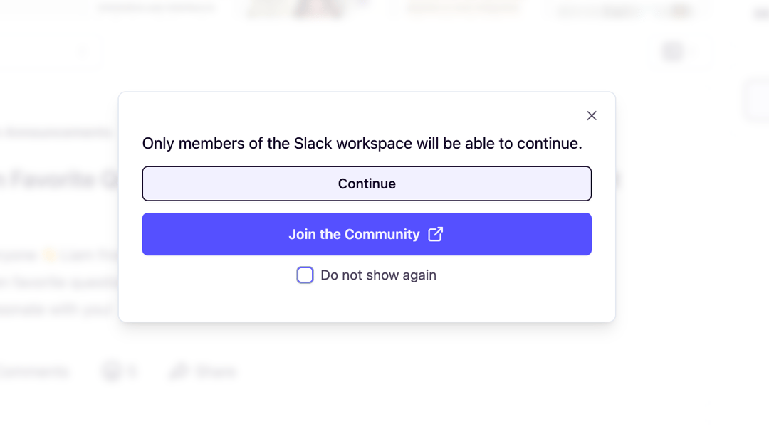 New Slack Popup Dialog for Audience Conversion Now Live!
