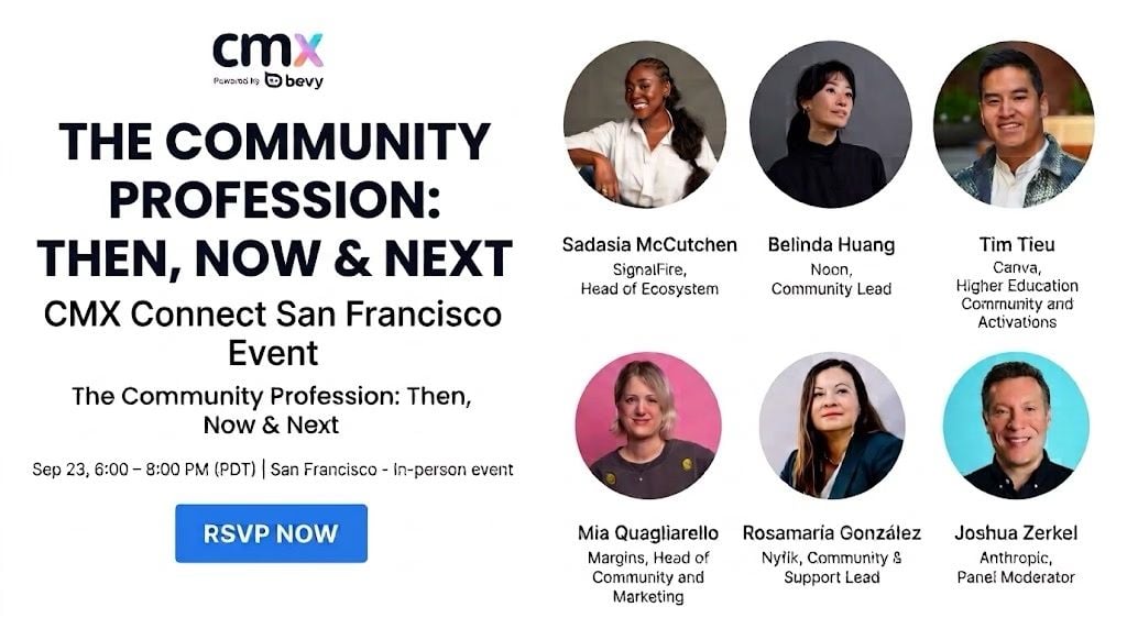 The Community Profession: Then, Now & Next — CMX Connect San Francisco cover image