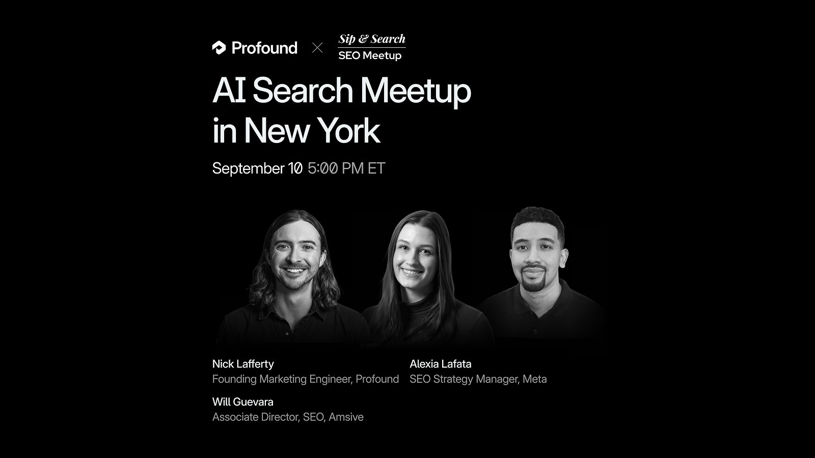 Sip & Search + Profound: AI Search Meetup in New York cover image
