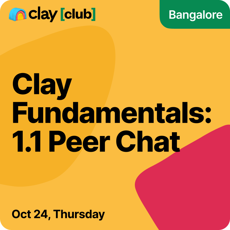 Clay Fundamentals: 1.1 Peer Chat cover image