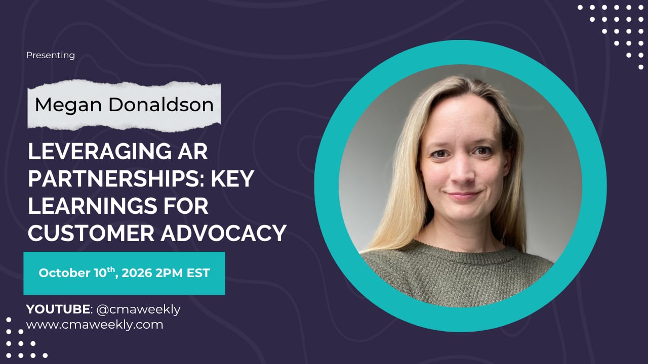 10/10 Leveraging AR Partnerships: Key Learnings for Customer Advocacy cover image