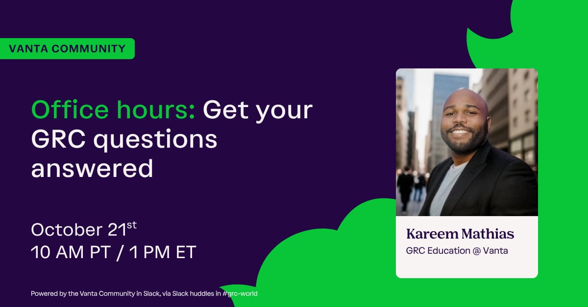 Office Hours: Get your GRC questions answered cover image