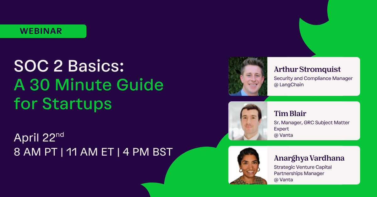 SOC 2 Basics: A 30 Minute Guide for Startups cover image