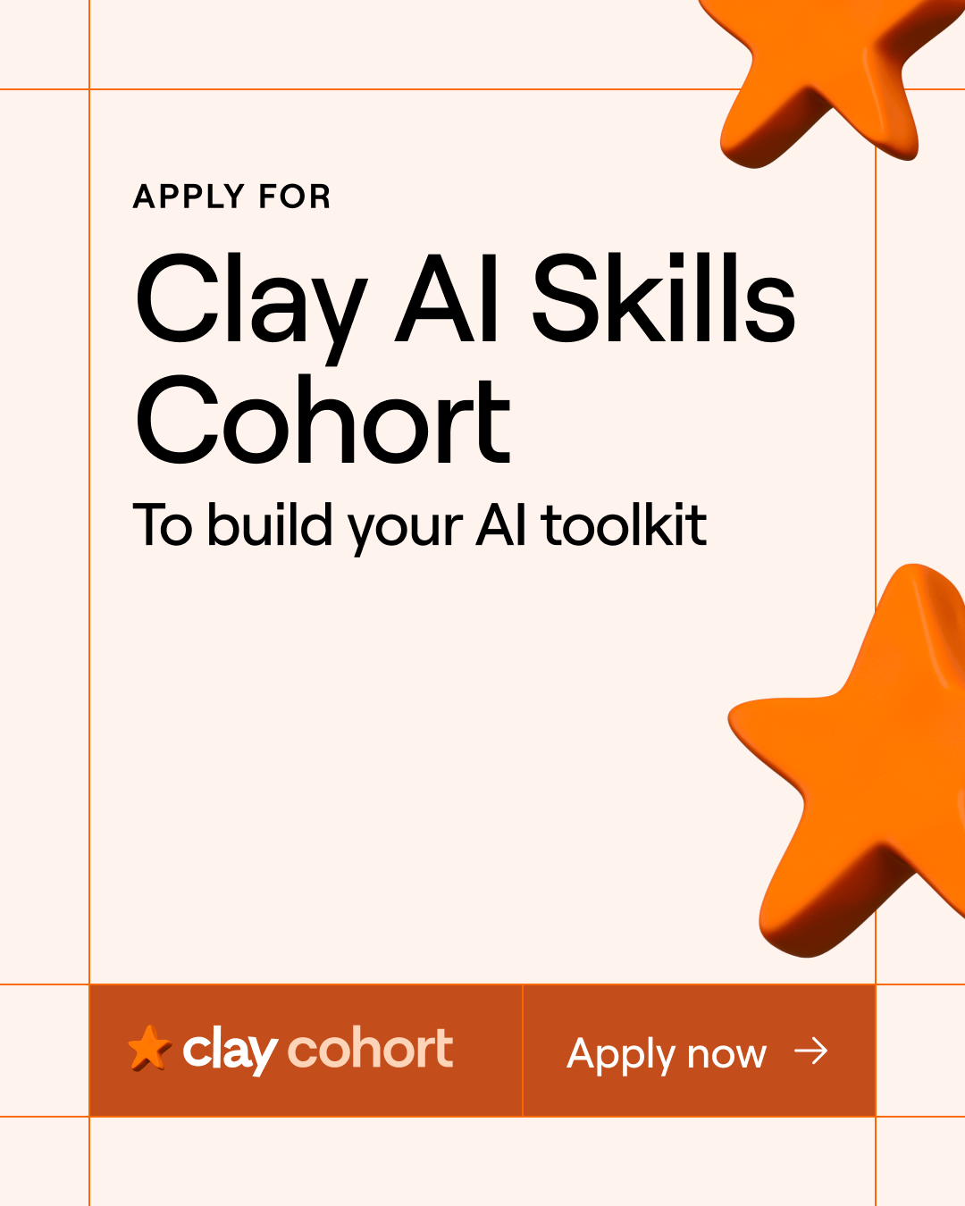 Join Clay AI Skills Cohort 9 to Master AI GTM Fundamentals and Build Real Deployable Projects