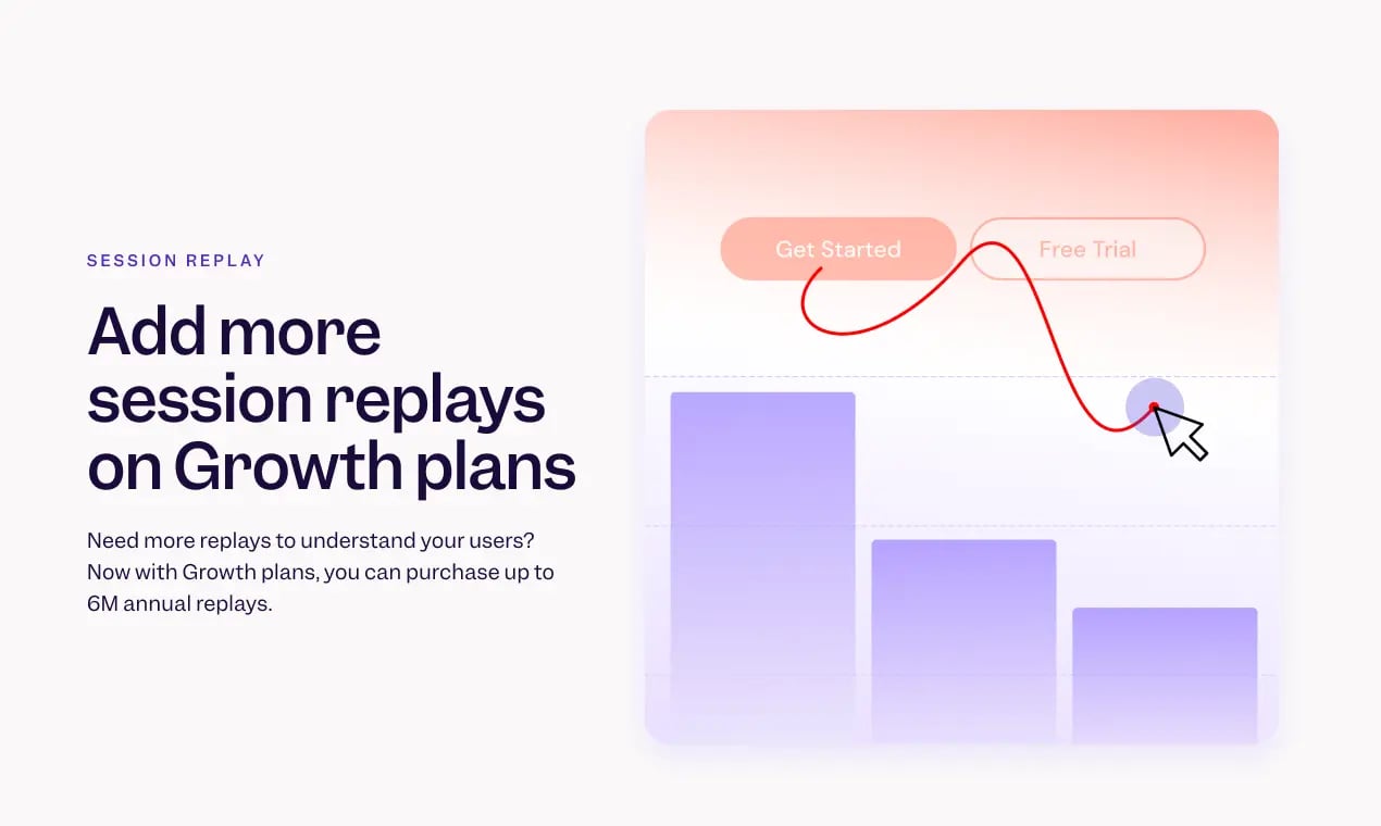Growth Customers Can Now Buy Custom Volumes of Session Replay