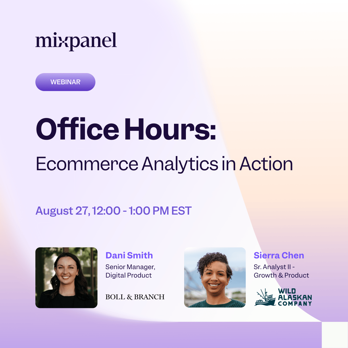 Join Our First Office Hours: Ecommerce Analytics in Action on August 27 at 12 PM EST