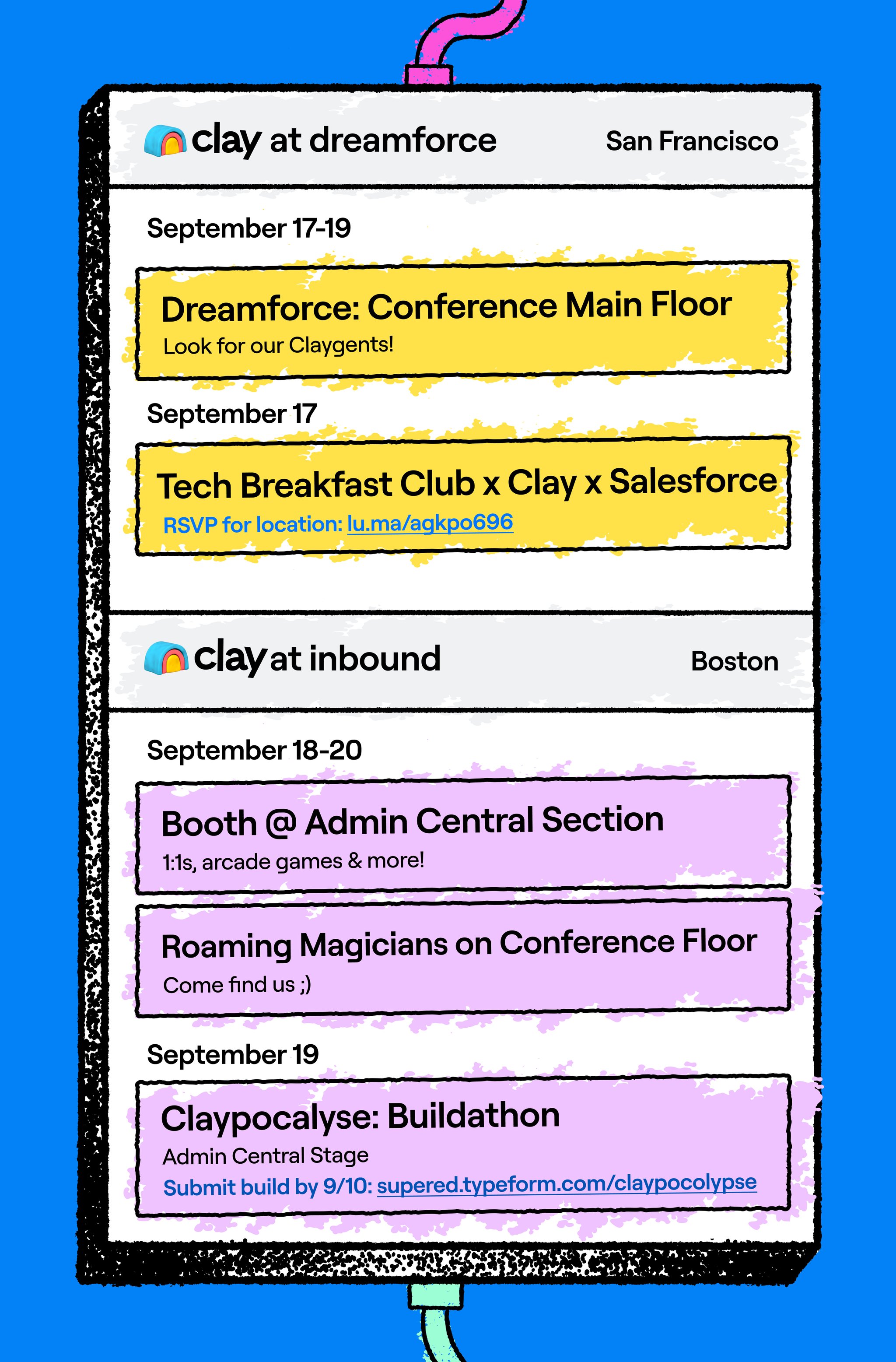 Join Us at Dreamforce, Inbound, and SaaStr Conference Week