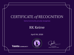 Founding Member Certificate