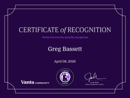 Founding Member Certificate
