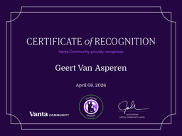 Founding Member Certificate