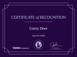 Founding Member Certificate