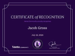 Founding Member Certificate