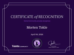 Founding Member Certificate