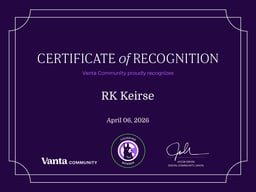 Founding Member Certificate