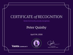 Founding Member Certificate