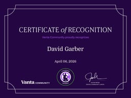 Founding Member Certificate