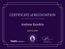 Founding Member Certificate