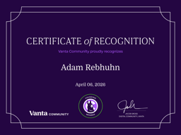 Founding Member Certificate