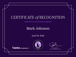 Founding Member Certificate