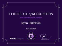 Founding Member Certificate