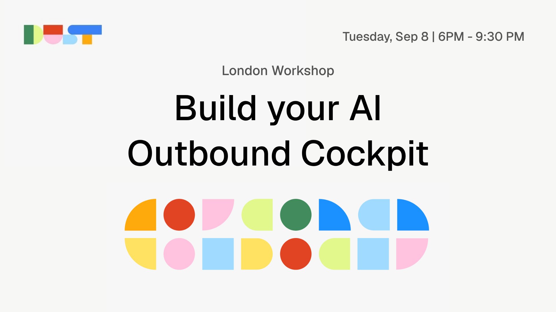 Build your AI Outbound Cockpit - a Hands-On London Workshop