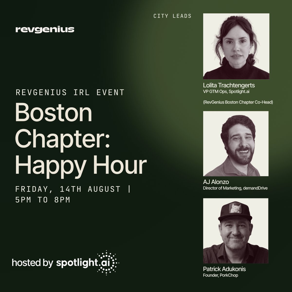 RevGenius IRL: Boston Happy Hour