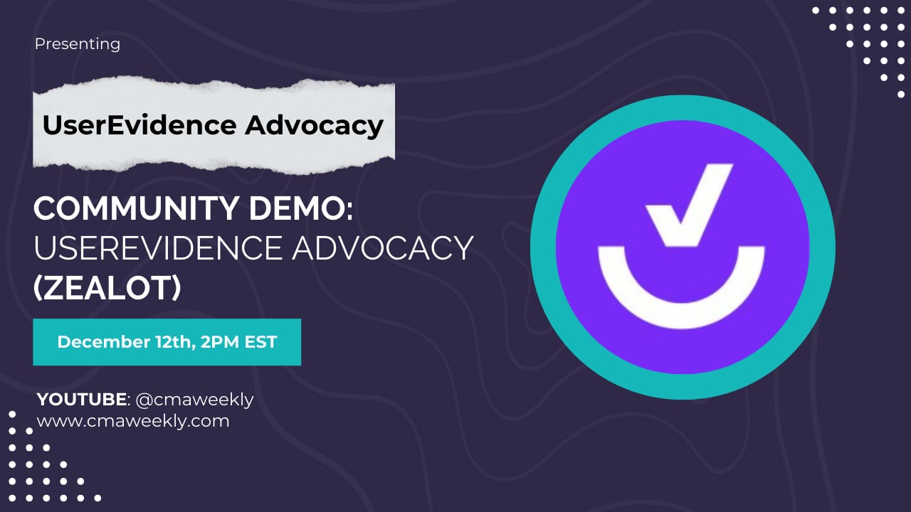 Demo: UserEvidence Advocacy (Zealot)