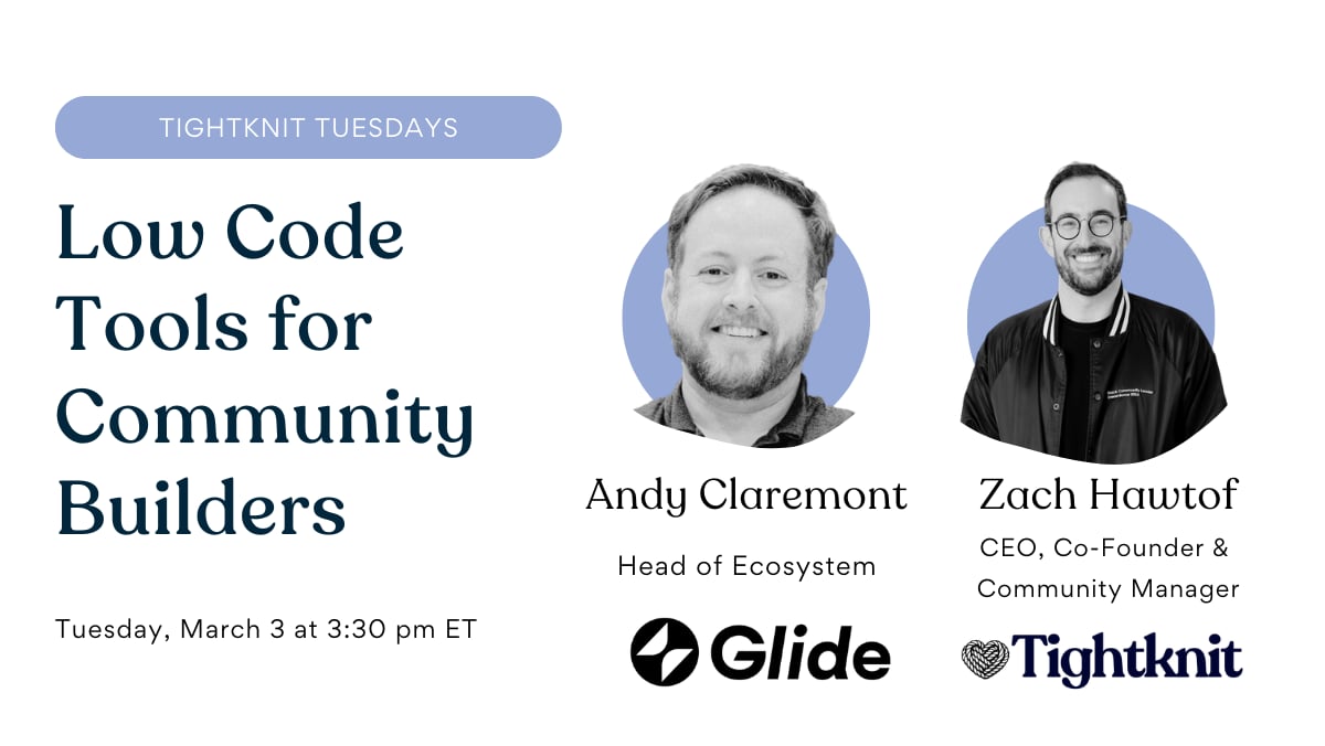 Low-Code Tools for Community Builders | Andy Claremont