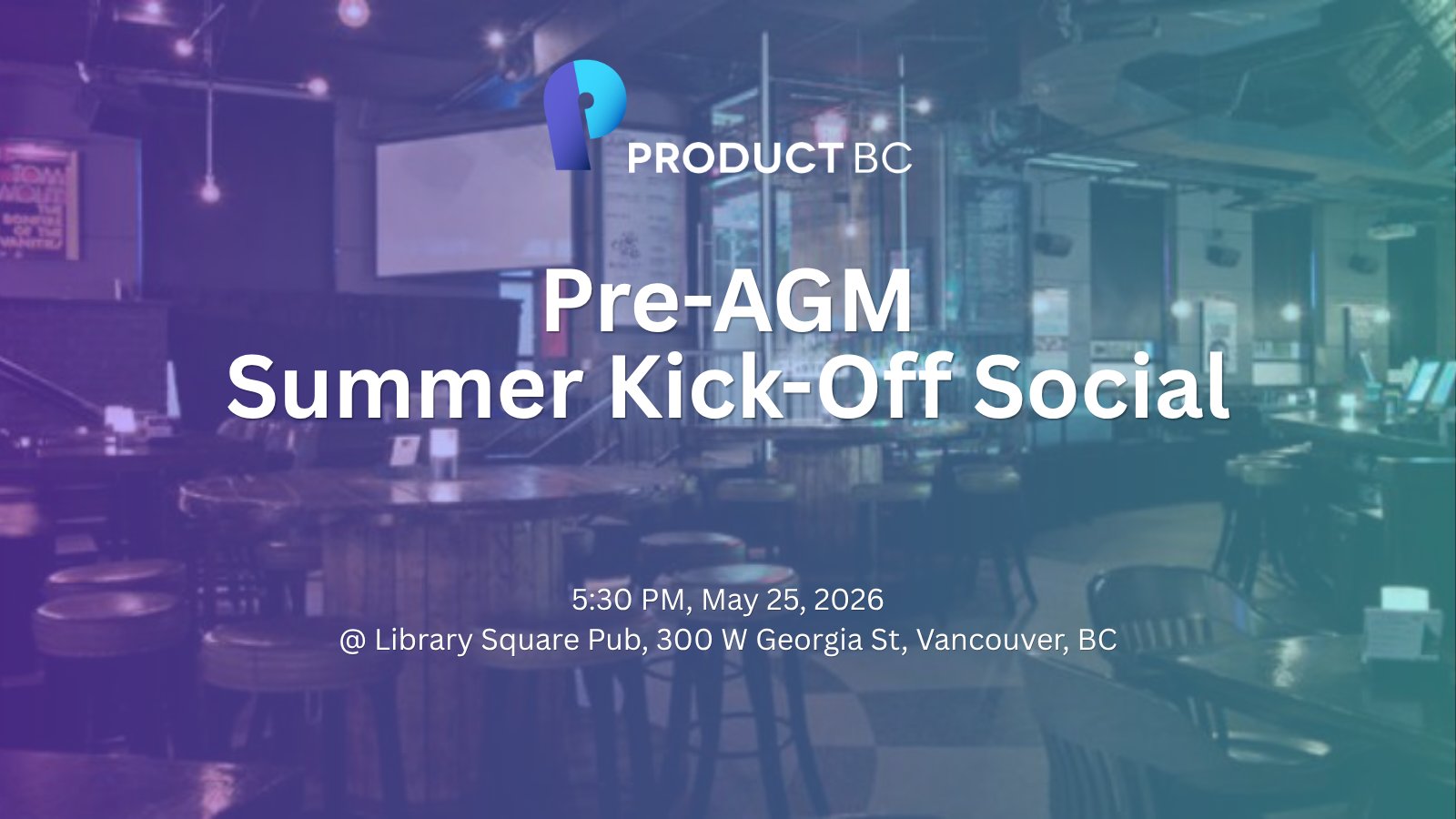 ProductBC Pre-AGM and Summer Social