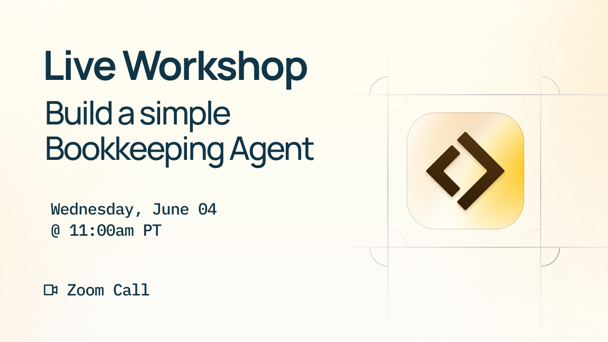 Community Call — Simple Bookkeeping Agent