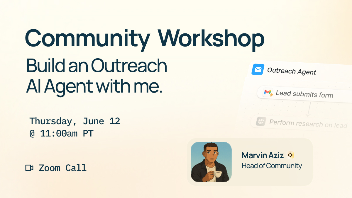 Community Call — Build an Outreach AI Agent