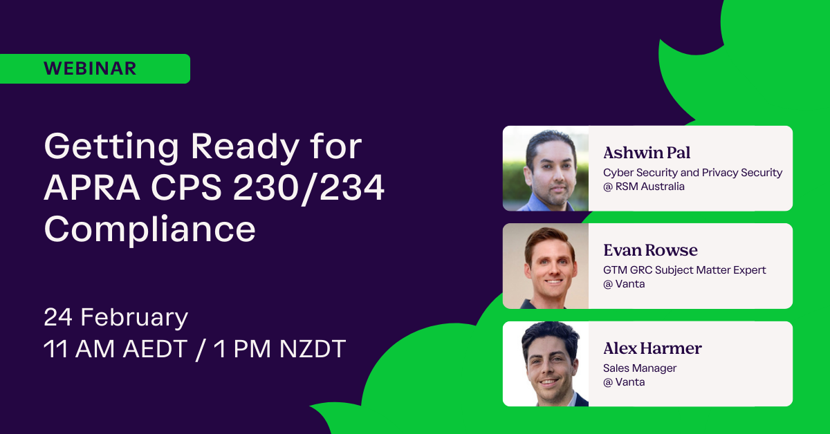 Getting Ready for APRA CPS 230/234 Compliance